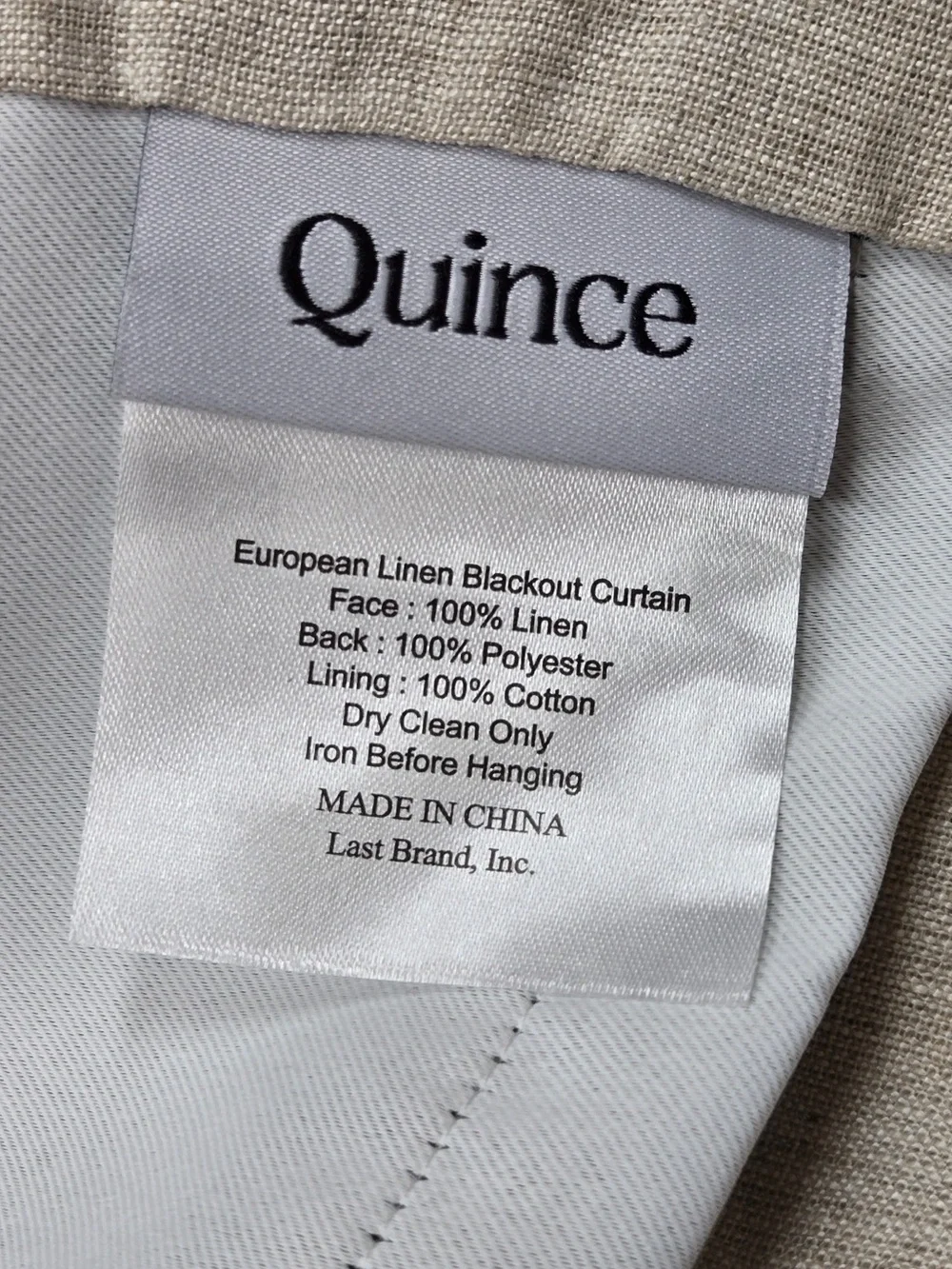 Quince includes 48x108